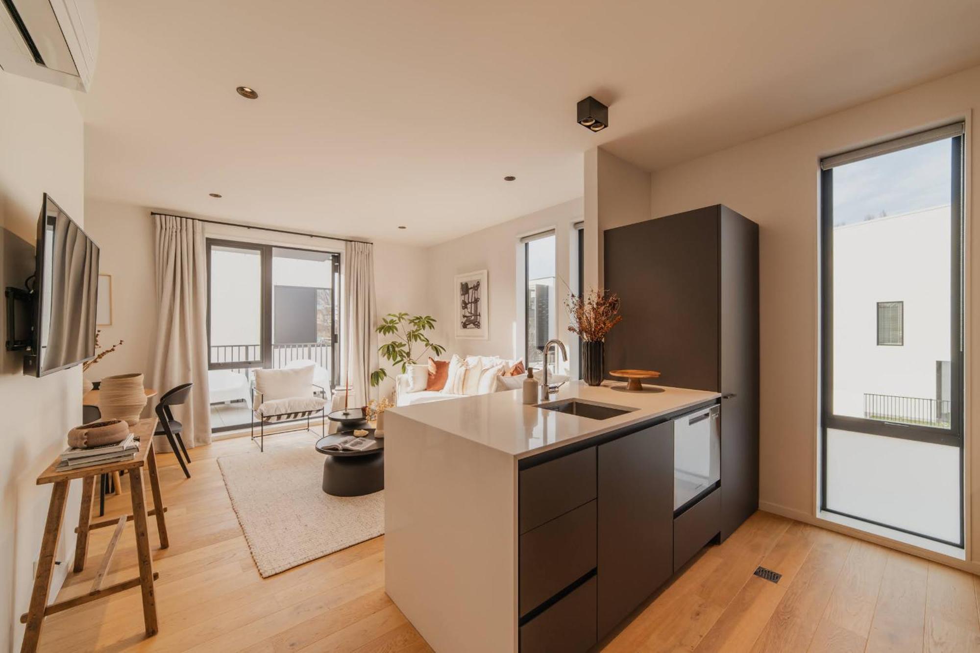 Chic And Contemporary Living At Cambridge Terrace Vila Christchurch Exterior foto