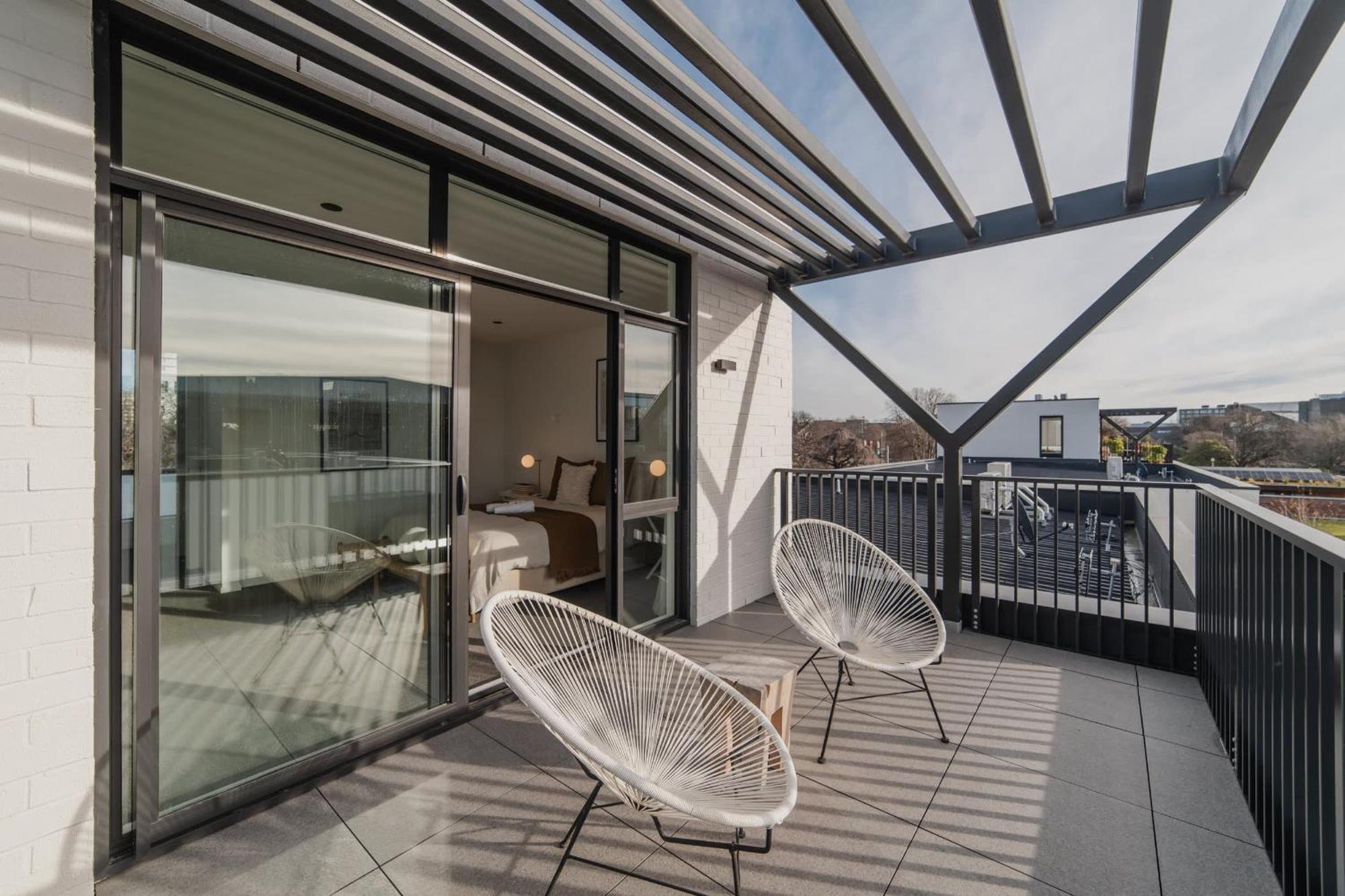 Chic And Contemporary Living At Cambridge Terrace Vila Christchurch Exterior foto